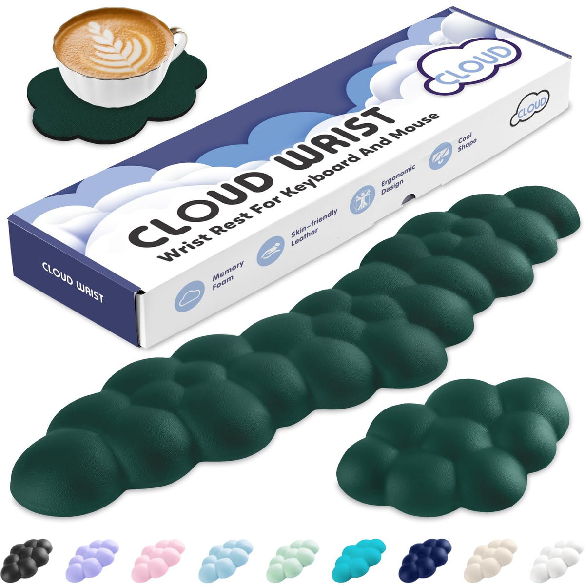 Sushret Cloud Wrist Rest for Keyboard and Mouse, Cloud Keyboard Wrist Rest