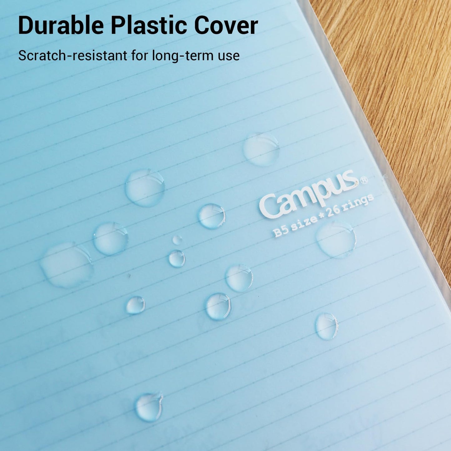 Kokuyo Campus Smart Ring Binders 3 Pack, B5 Notebook Binder +100 Sheet 6mm Dot Ruled Refiller