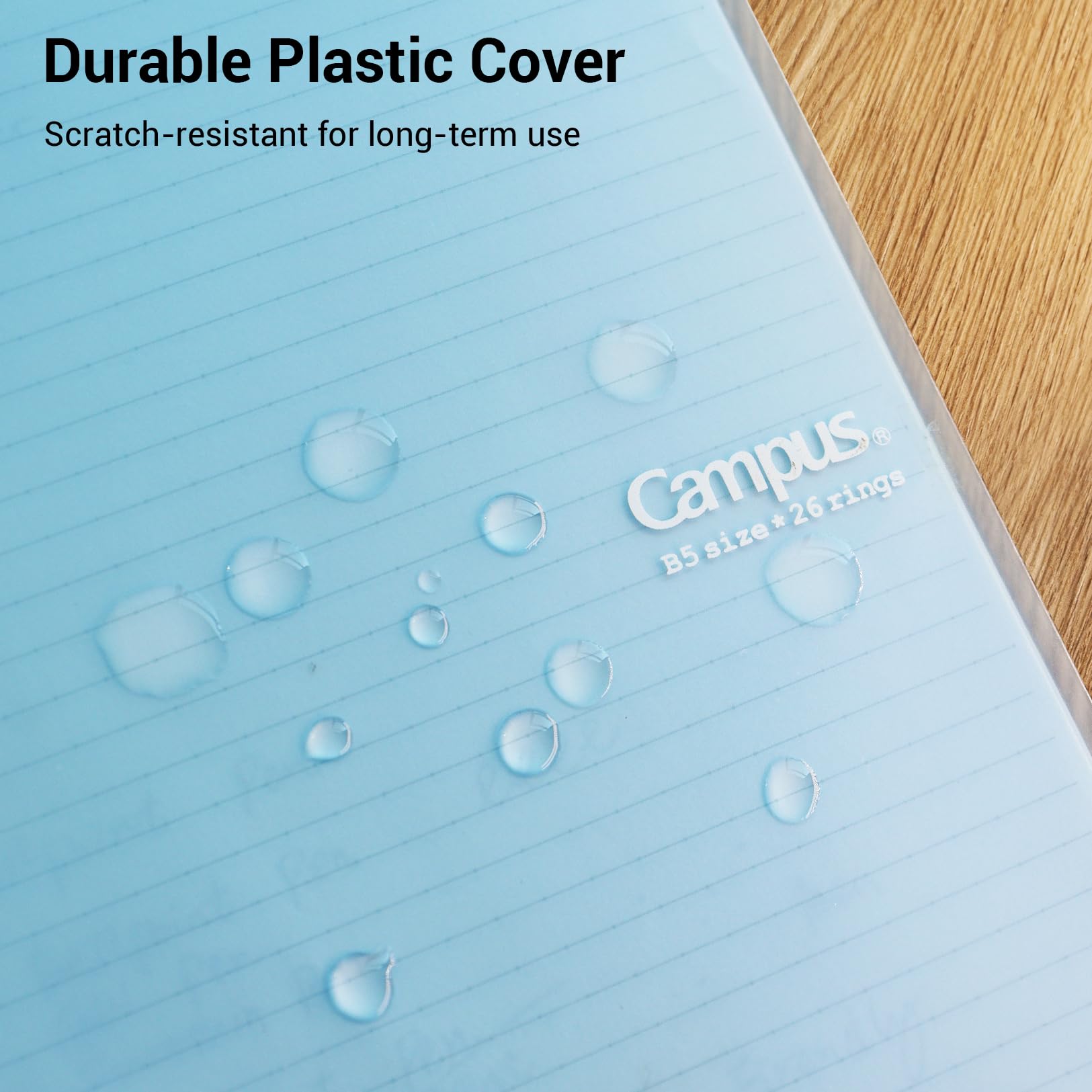 Kokuyo Campus Smart Ring Binders 3 Pack, B5 Notebook Binder +100 Sheet 6mm Dot Ruled Refiller