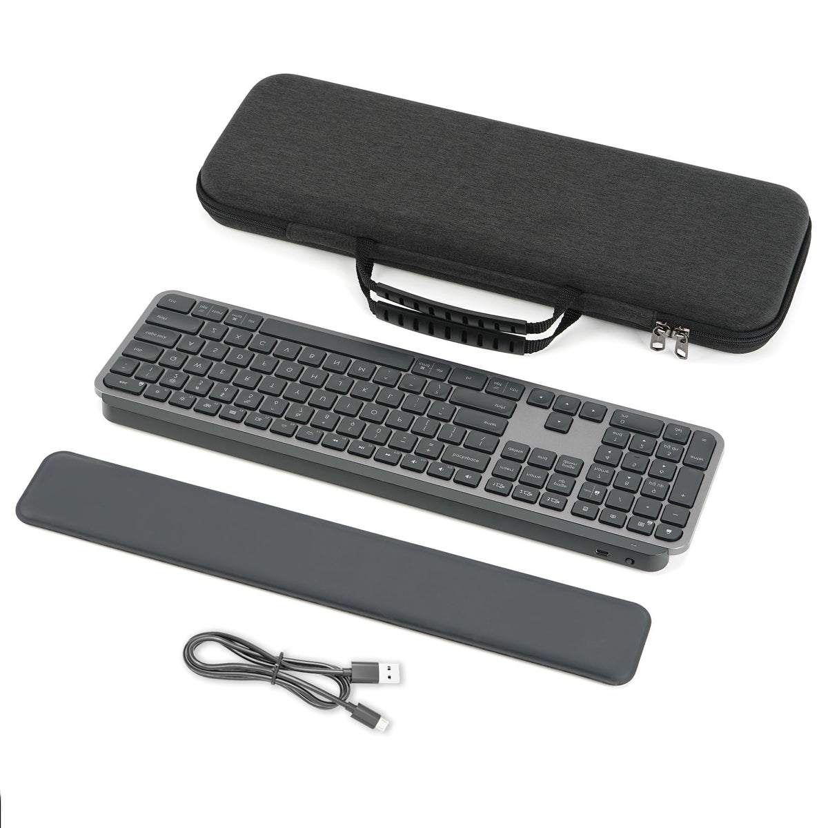 GEEKRIA Keyboard Carrying Case, Compatible with Logitech MX Keys Advanced/MX Keys S, EVA Hard Shell
