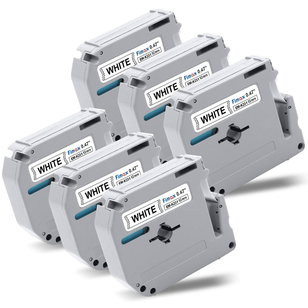 M-K231 Label Tape 12mm 0.47" Replacement for Brother P-Touch M-231 M Tape