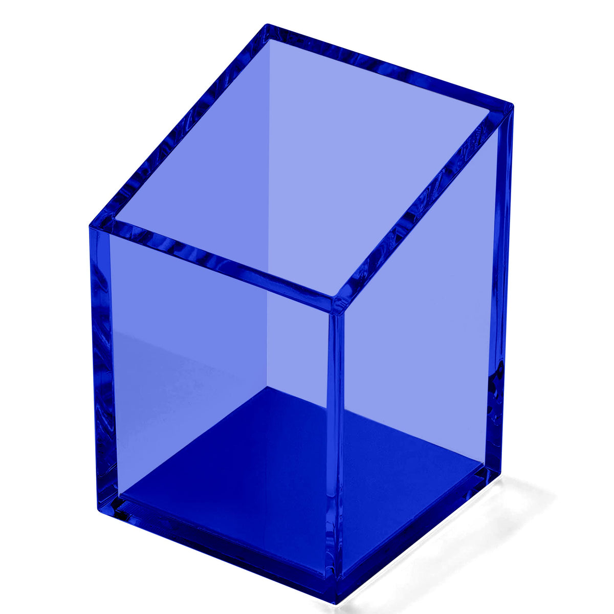 OfficeGoods Acrylic Pen and Pencil Holder, Blue