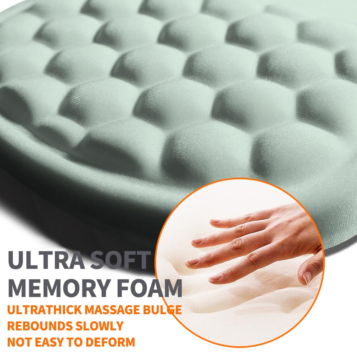 Armanza Ergonomic Joint Wrist Support Mouse Pad with Memory Foam Cushion Massage Bump, Carpal