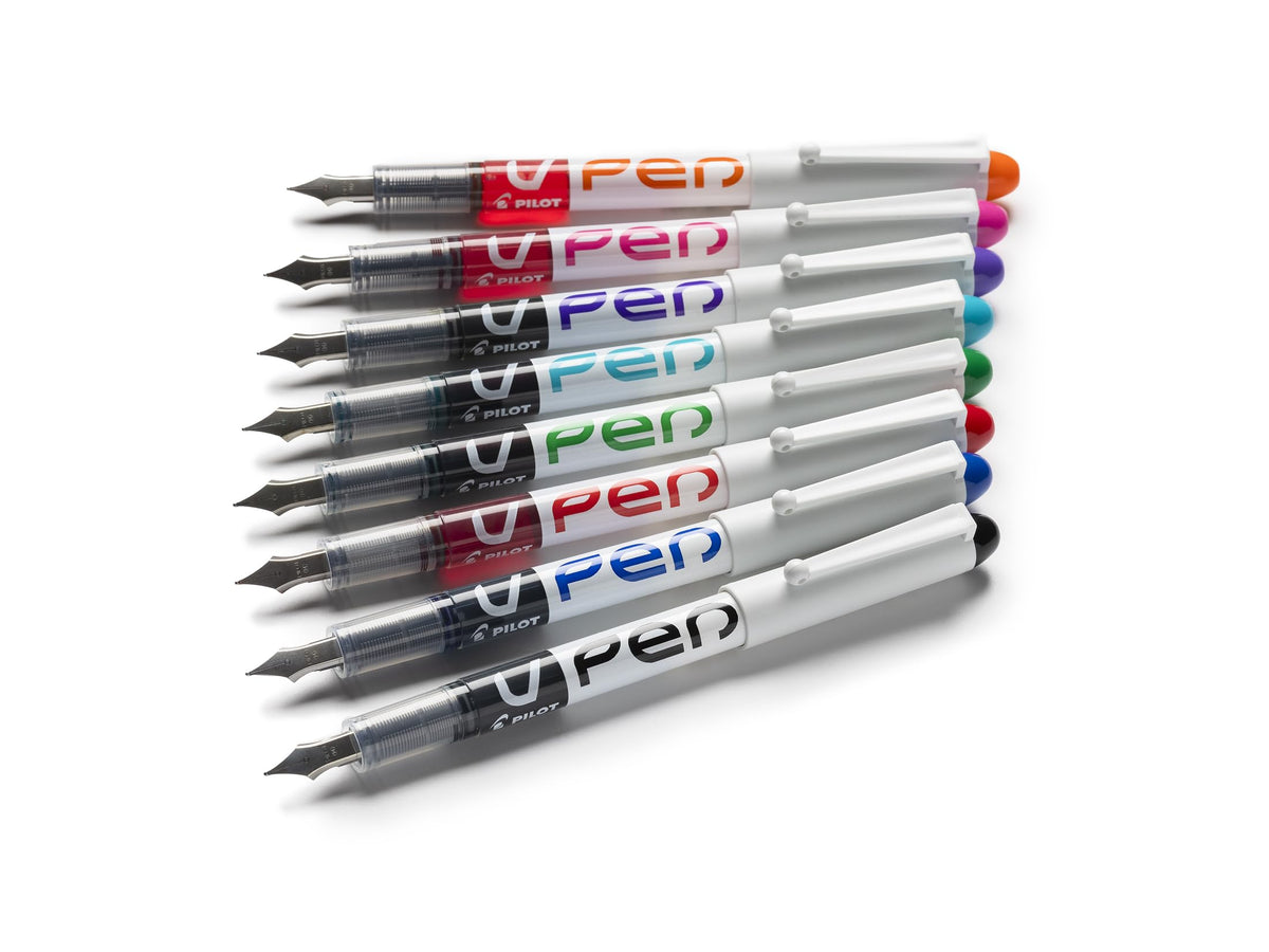 Pilot Vpen Disposable Fountain Pen - Blue (Pack of 6) FLW538929