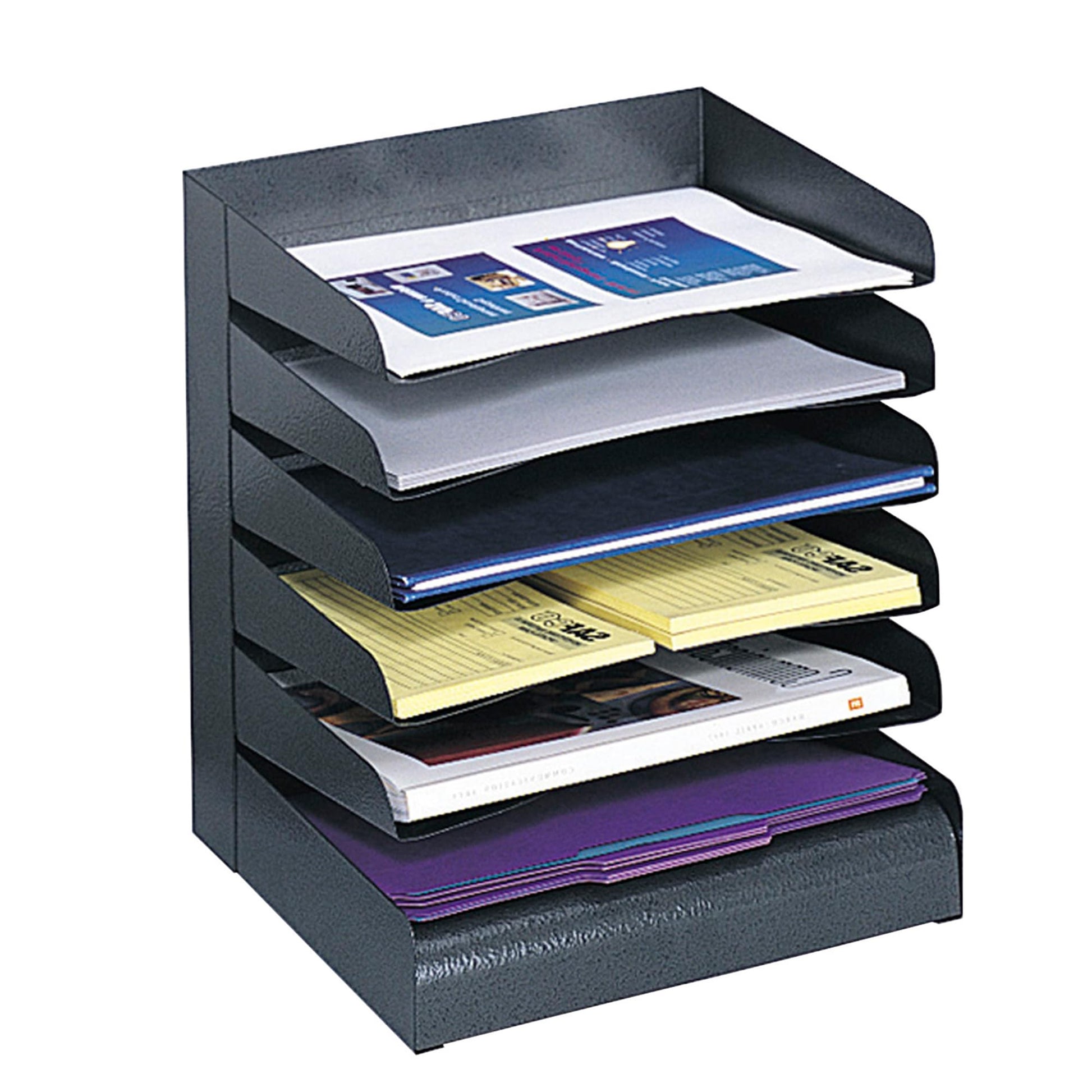Safco Desk Organizer, 6 Shelves, Office and Classroom Mailbox, Mail Sorter, Commercial Grade Steel
