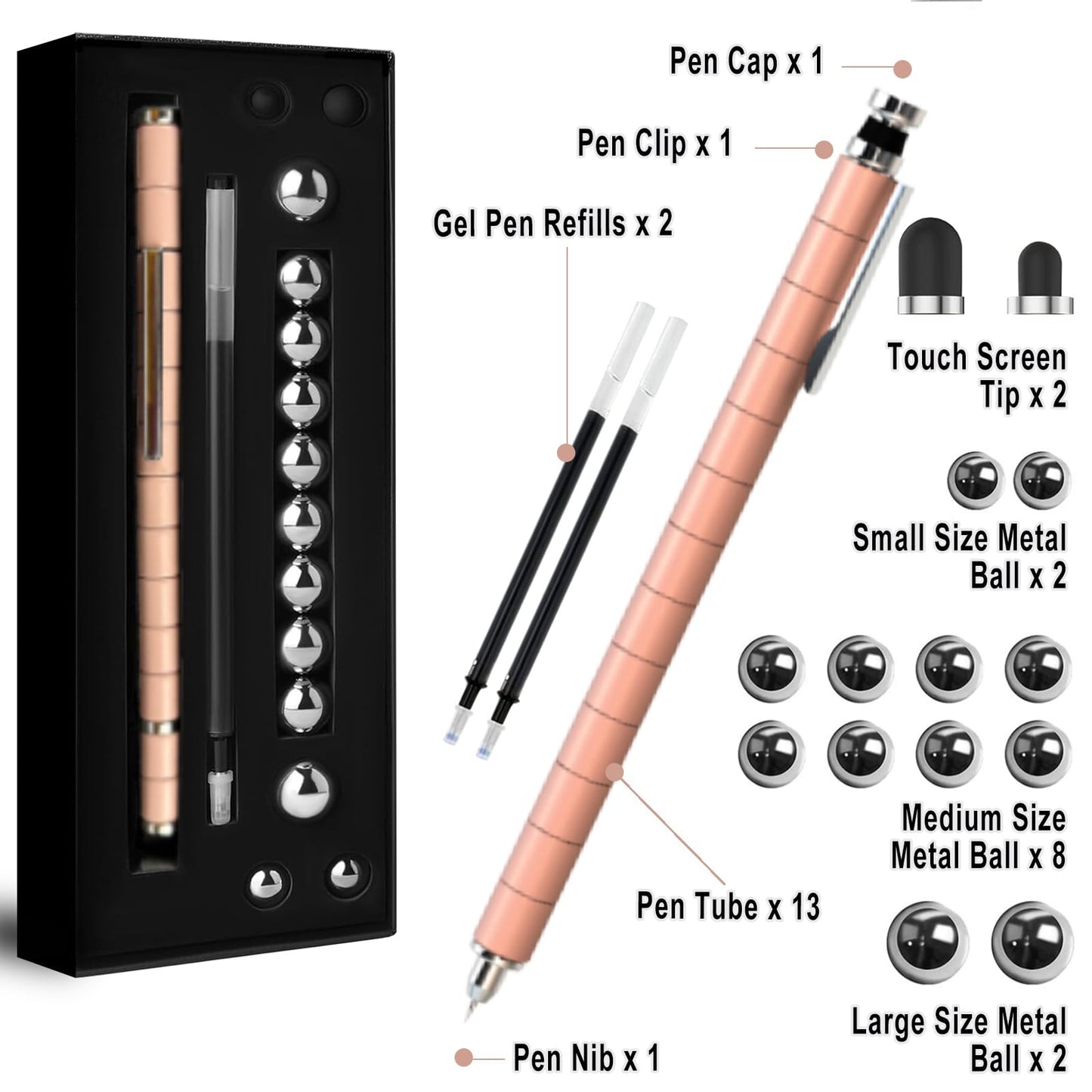 Fidget Gel Pen Teen Girls Gift Ideas - Unique Back to School Supplies Gift for Students & Teachers