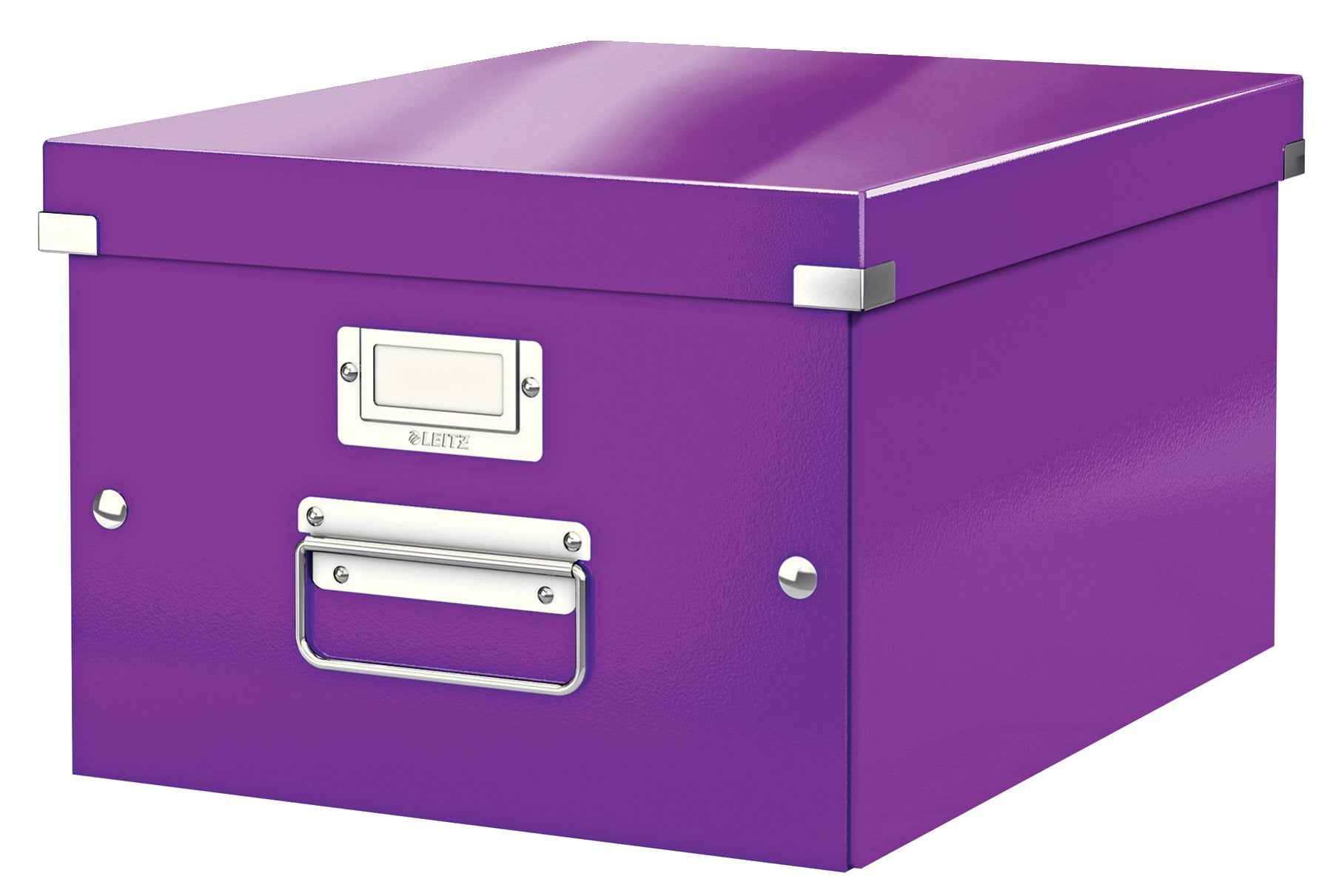 Leitz A5 Storage Box, Click and Store Range 60430001 - Small, Purple Storage Box A4