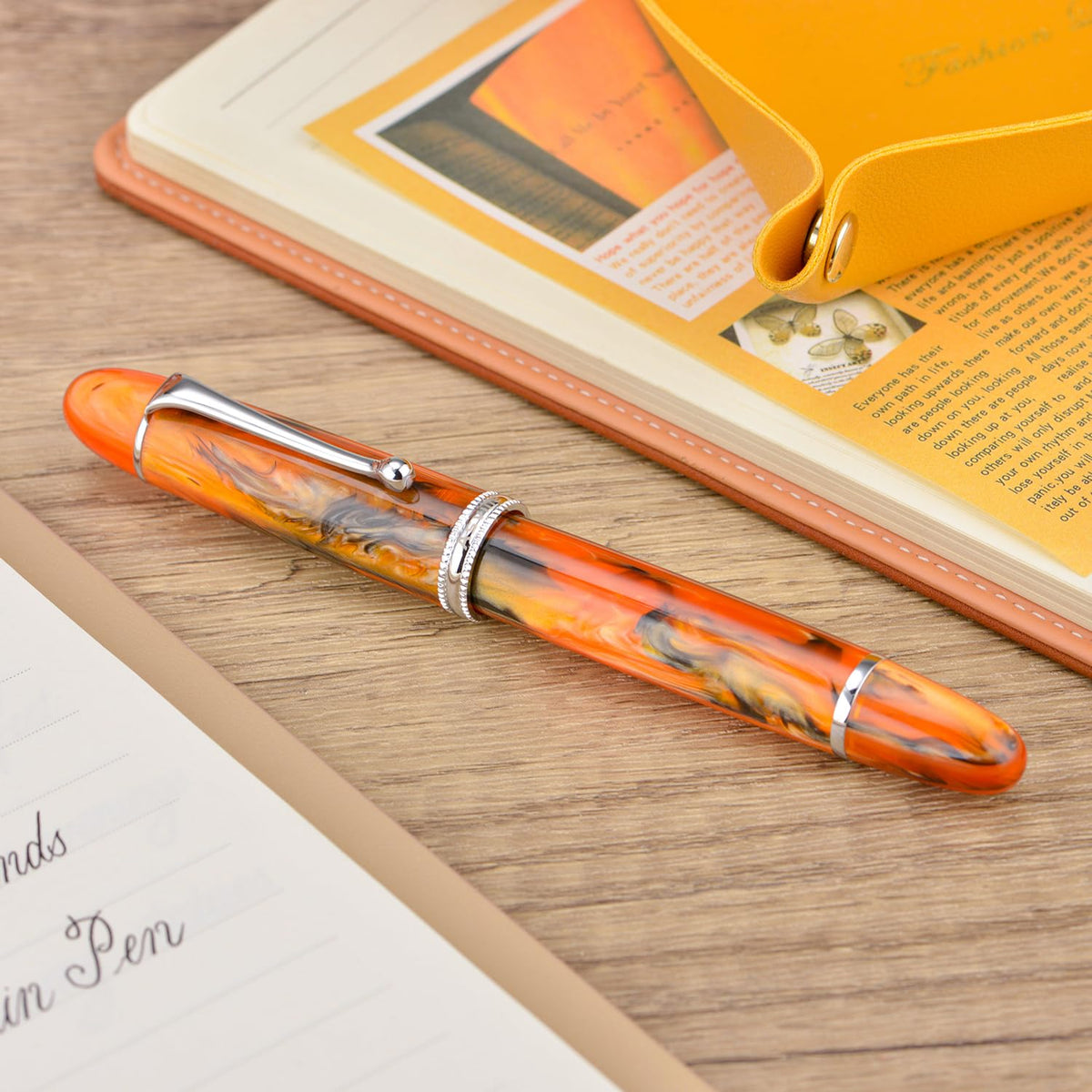 Asvine V800 Fountain Pen – Vacuum Filling System with Large Ink Capacity – Smooth Number 8 Extra