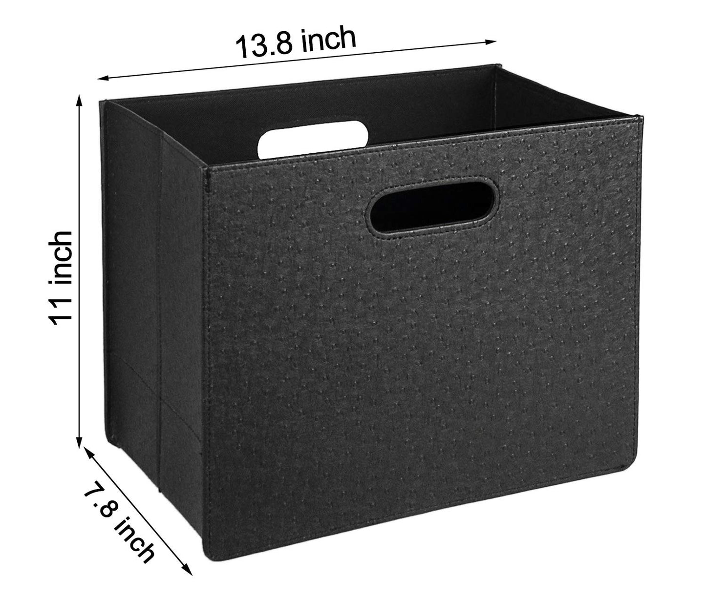 HofferRuffer Magazine Basket Holder, Foldable Magazine Rack, Document File Holder Organizer, File
