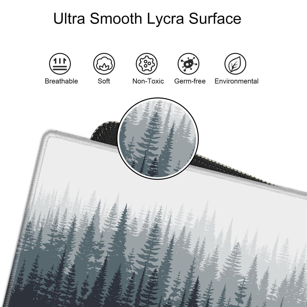 48x24 Mouse Pad Giant Forest Desk Mat Large Mousepad Gaming Mouse Mat Huge Oversized Desk Pad XXXL