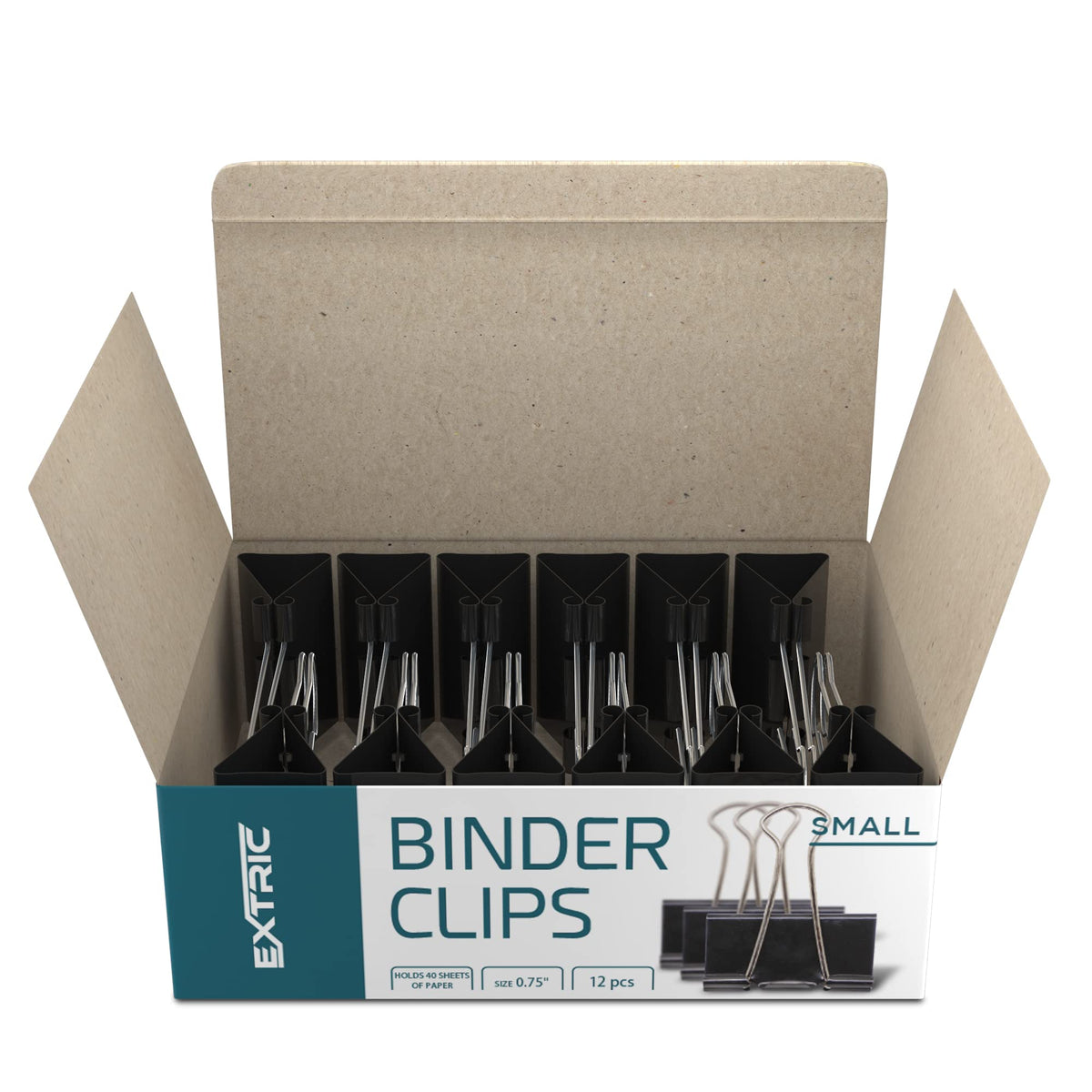 Binder Clips - 144 Pack Large Binder Clips, 2 Inch, Black Paper Clamps, File Clip for Home, Office