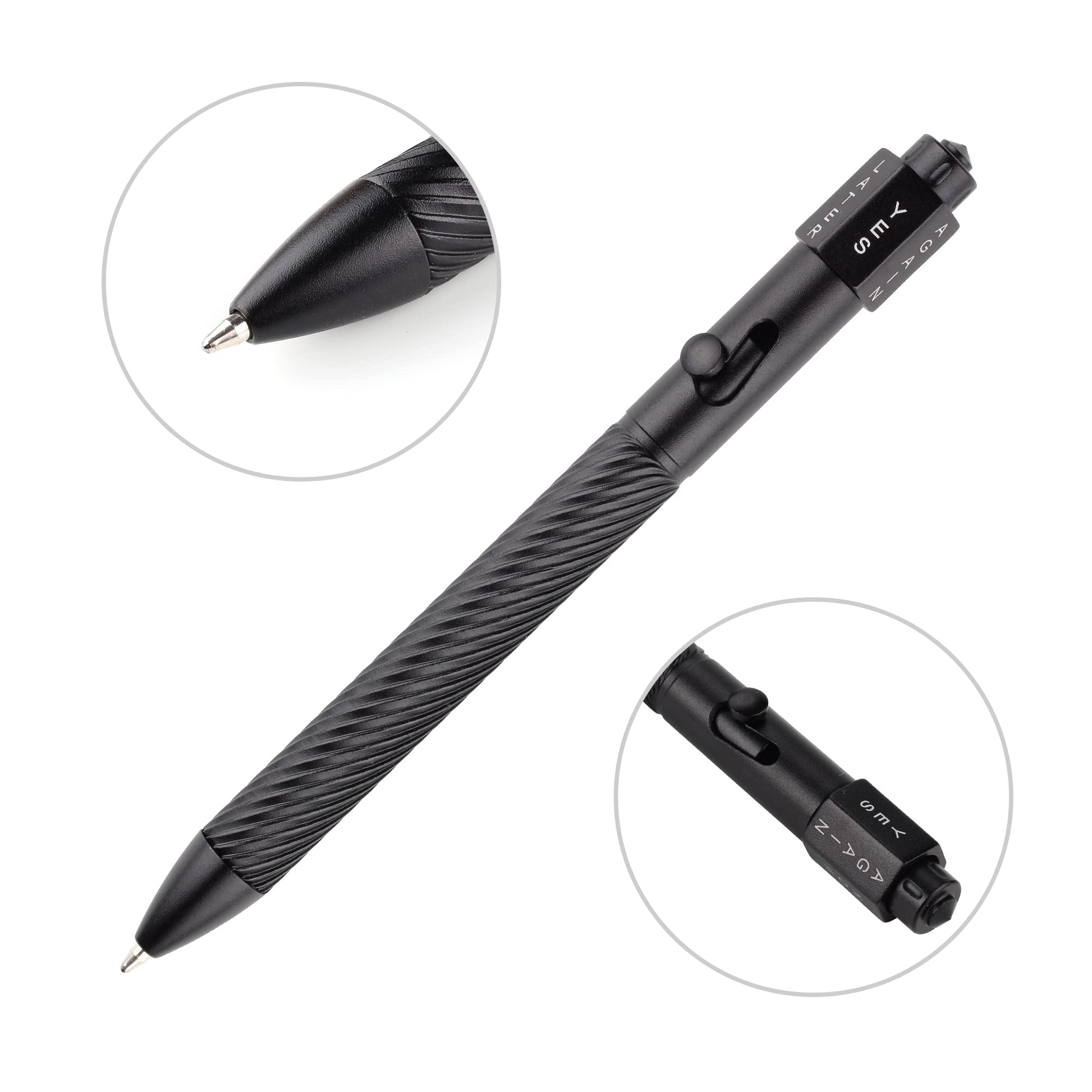 SMOOTHERPRO Fidget Spining Bolt Action Pen, with Decision Make, Grey
