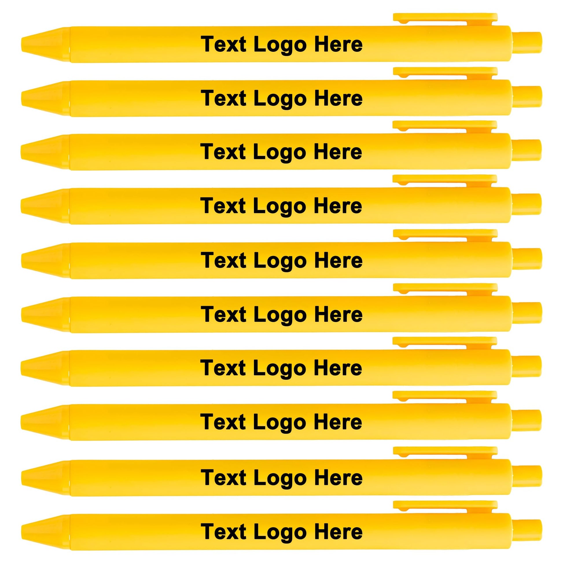 HEYZARDA Personalized Pens with Name Bulk 100-1000 Pcs, Yellow