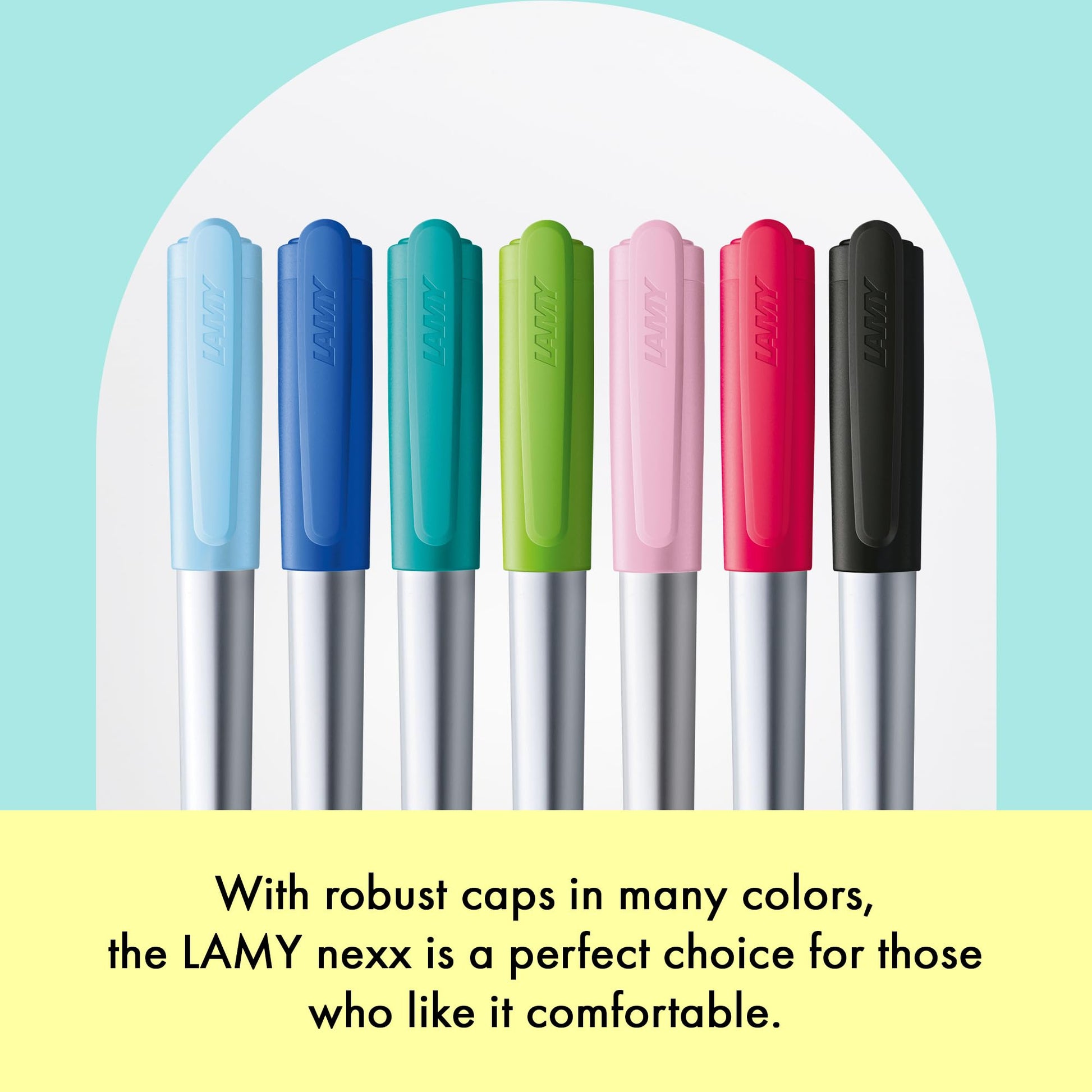 LAMY nexx smaragd – Fountain Pen with slip-proof grip & polished steel nib in size A - triangular