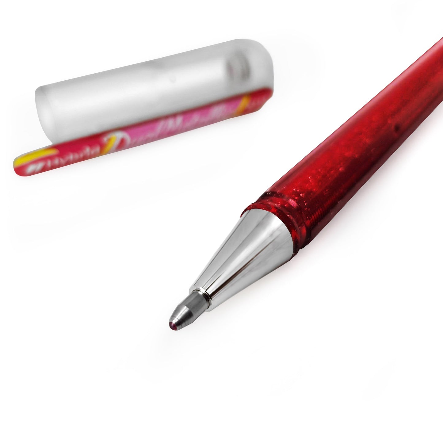 Pentel Hybrid - Dual Metallic Pens - Liquid Gel Rollerball Pens - K110 - Assorted Colours - Set of 8