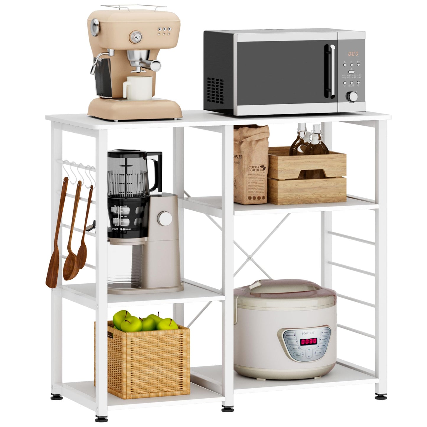 soges Kitchen Standing Baker's Rack, Utility Microwave Oven Stand, Multi-Layers Kitchen Storage