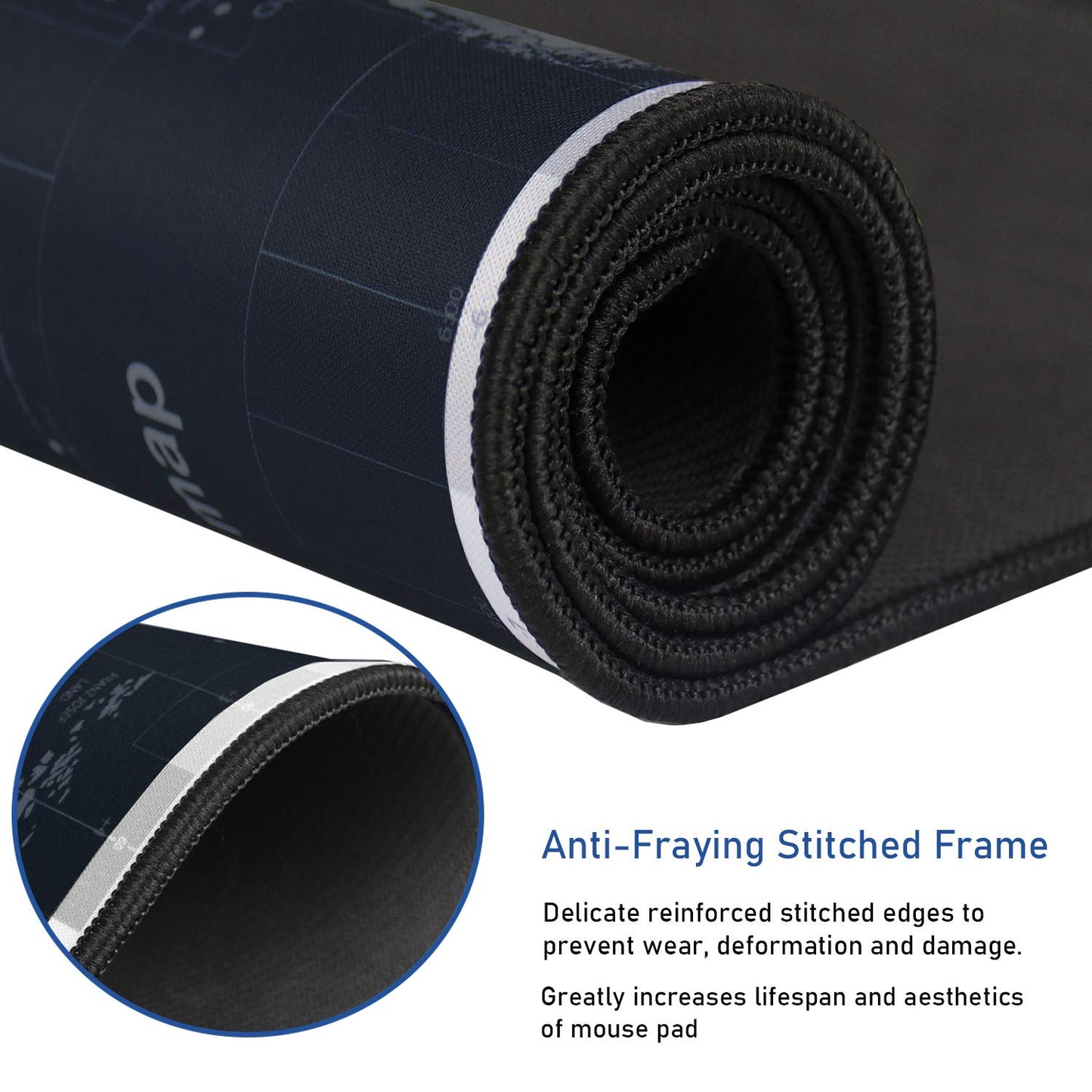 Gaming Mouse Pad, Non-Slip Spill-Resistant Large Extended Desk Mouse Pad