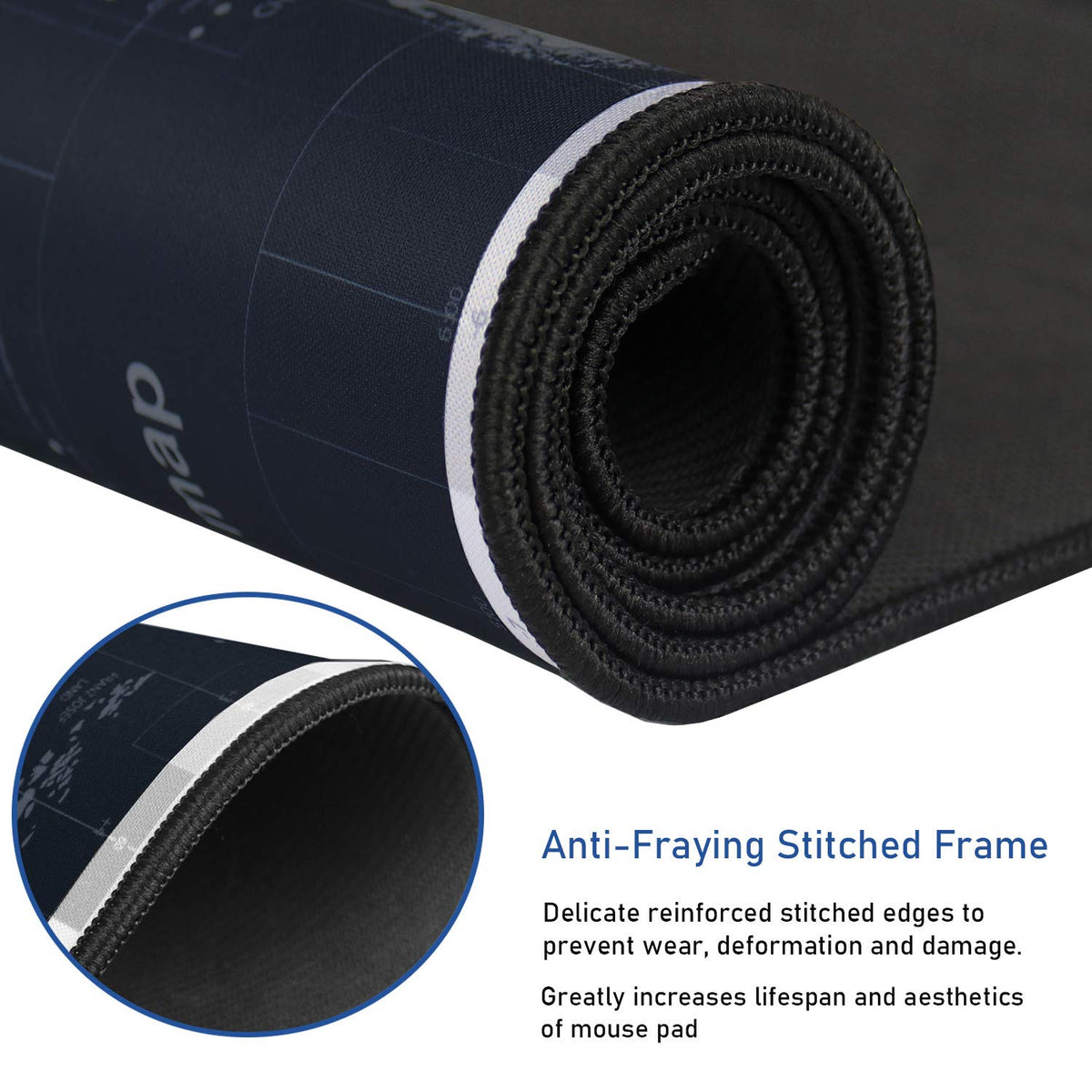 Gaming Mouse Pad, Non-Slip Spill-Resistant Large Extended Desk Mouse Pad