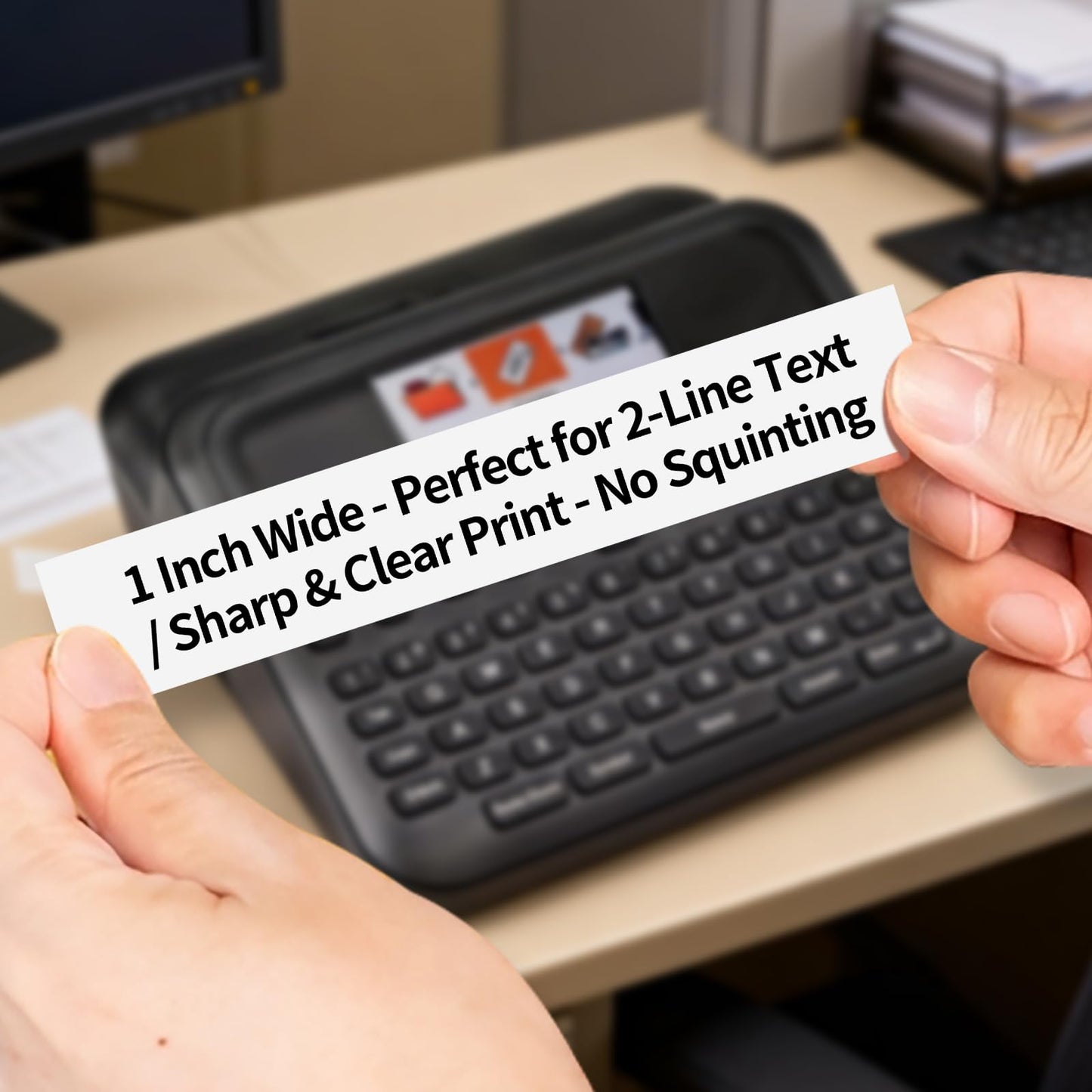24mm TZE-251 Label Maker Tape Replacement for Brother P-Touch Label Tape