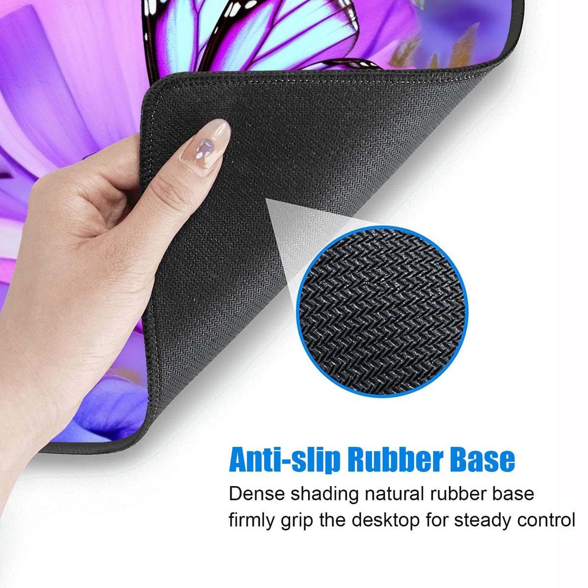 Desk Pad Mat Gaming Mouse Pads with Coasters, 31.5"x 11.8" XXL Large Gaming Mouse Mat Desk Pad with