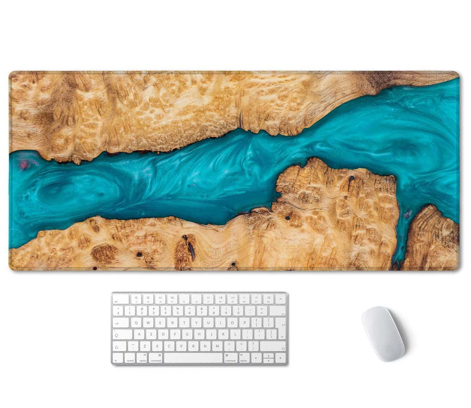 SSOIU Large Mouse Pad, Full Desk XXL Extended Gaming Mouse Pad 35.5" X 15.7", Waterproof Desk Mat