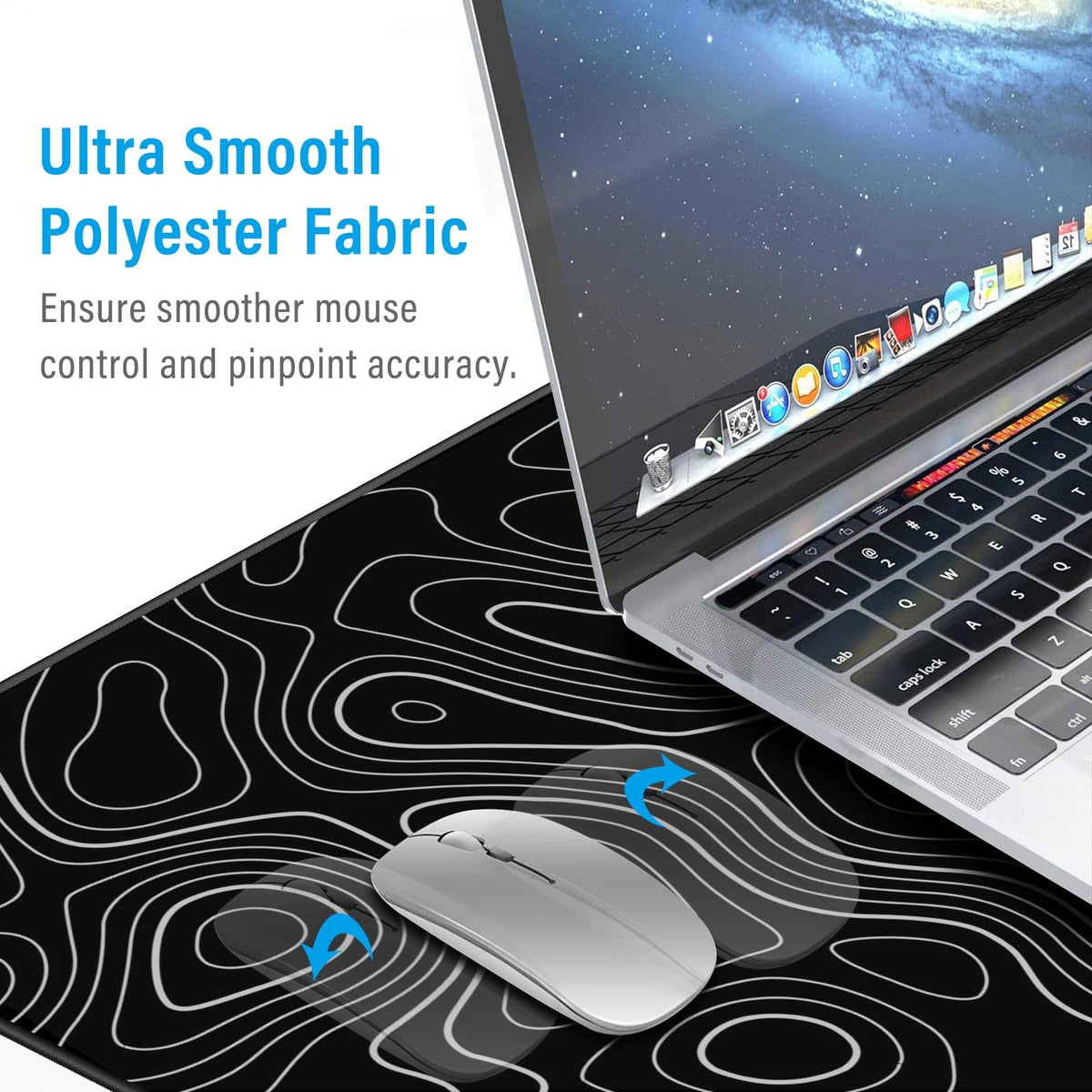 Anpollo Large Gmaing Mouse Pad with Stitched Edges, Superior Micro-Weave Cloth, Non-Slip Base, Size