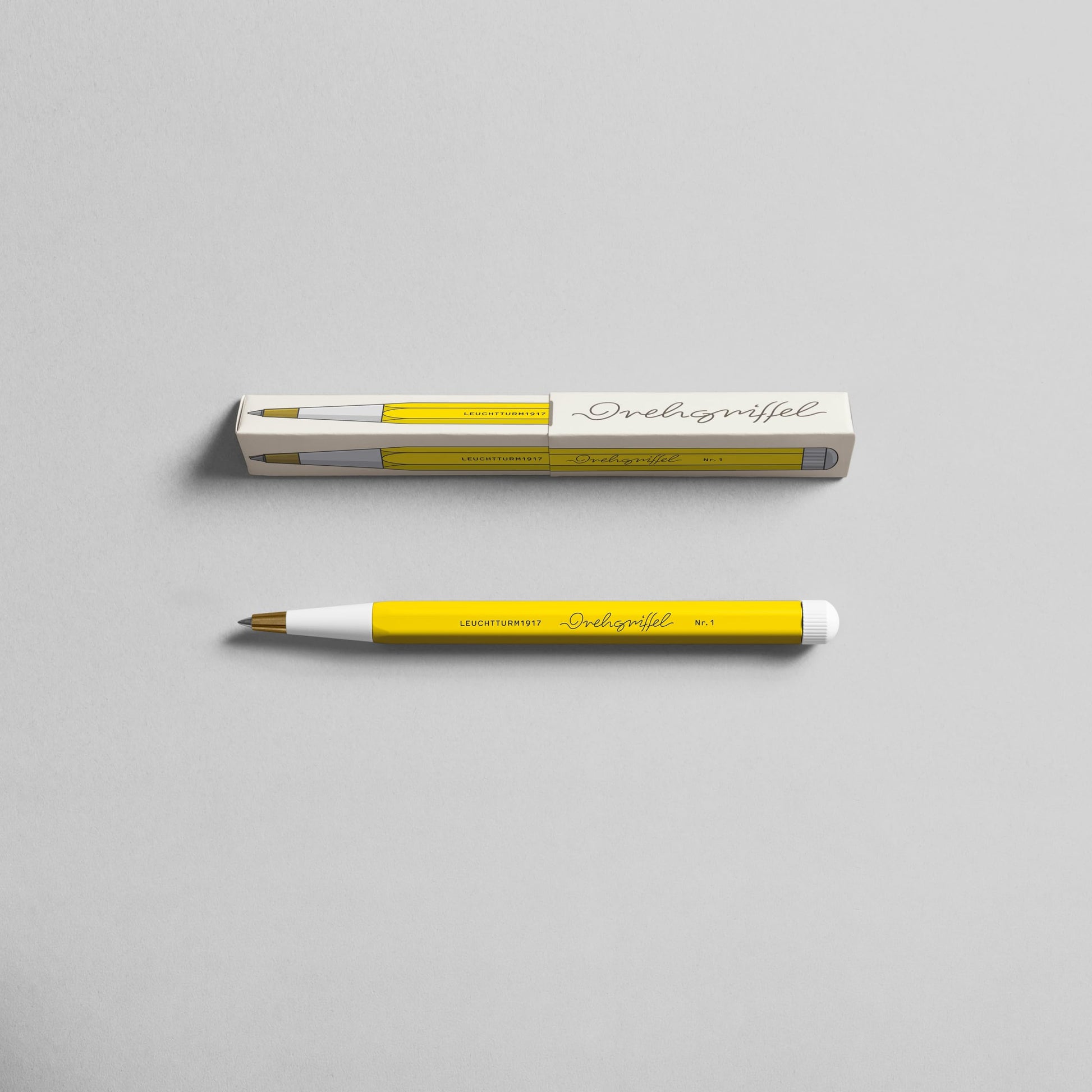 LEUCHTTURM1917 - Drehgriffel Writing Pen (Lemon) - Gel Pen with Black Ink Included