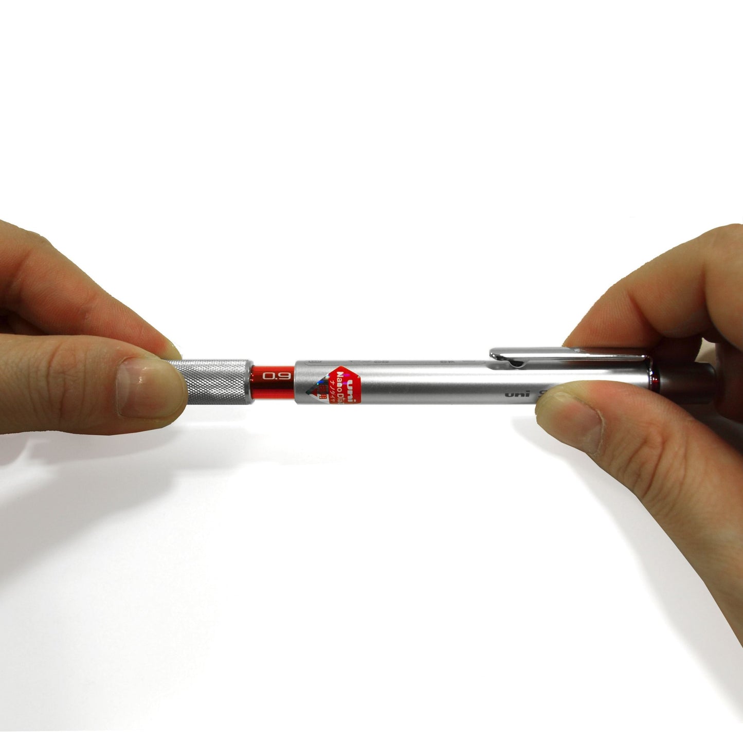 Uni M71010.26 Shift Pipe Lock Drafting 0.7mm Pencil, Silver Body with Orange Accent (M71010.26)
