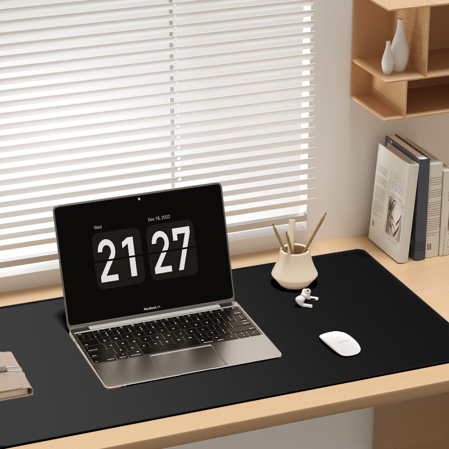 LL-COEUR XXL Black Mouse Pad Gaming Keyboard Mat Laptop Office Desk Mat (47.2" x 15.7" x 0.12")