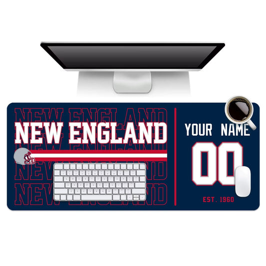 ANTKING New England Mouse Pad Custom Name and Number Desk Pad for Men Women Youth Gifts