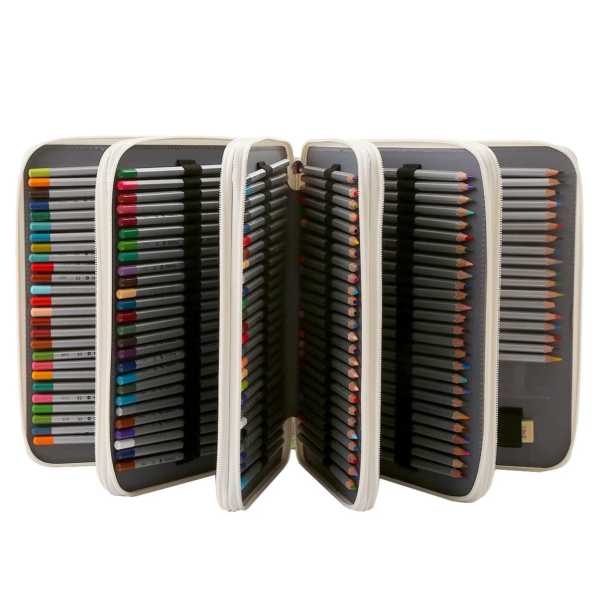 Lbxgap 250 Slots Colored Pencil Case Organizer, 5 Layer Bag
