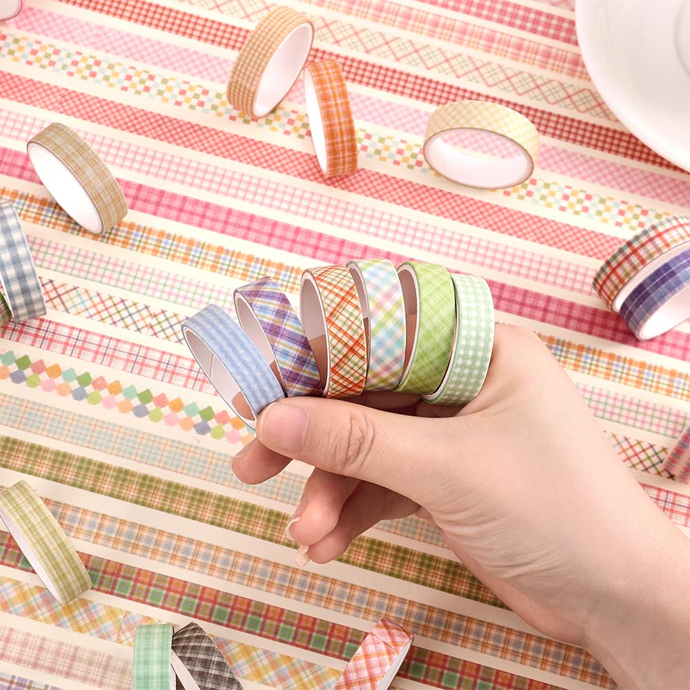 icceemee 60 Rolls Cross line Theme Washi Tape Set, Writable Decorative Tapes for Scrapbooking, Junk
