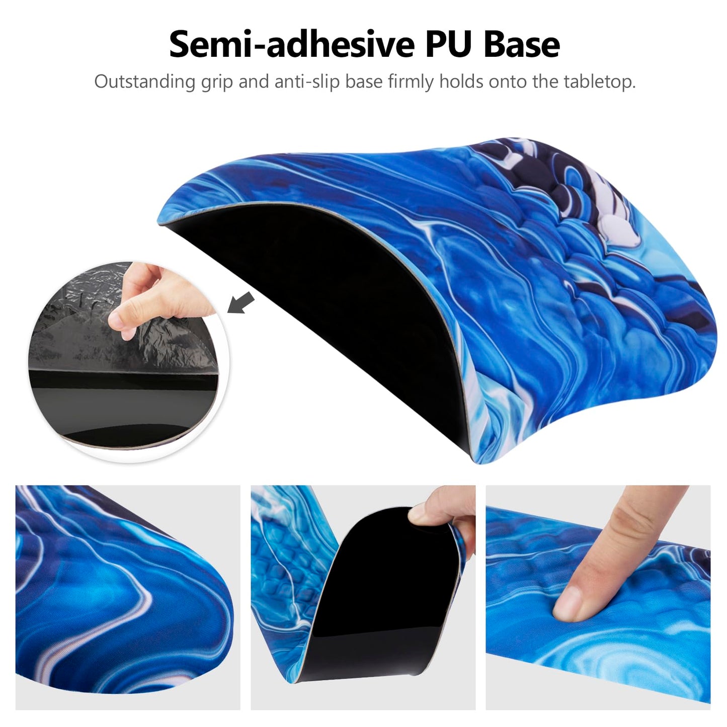 Laokiiy Ergonomic Mouse Pad & Keyboard Wrist Rest Set, Memory Foam