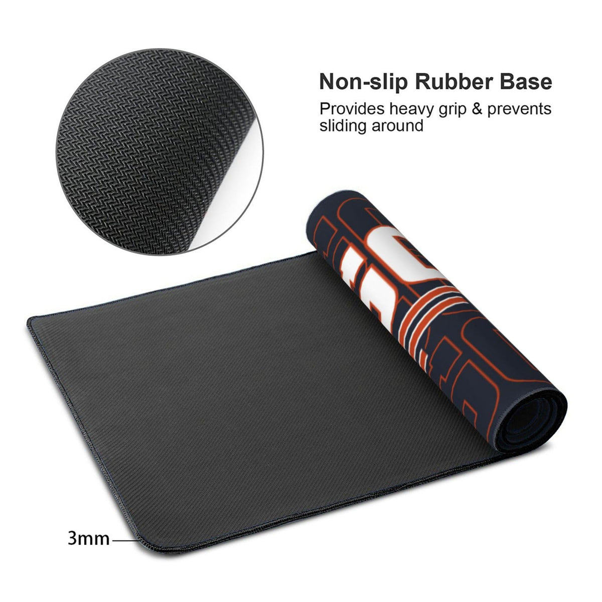 ANTKING Chicago Mouse Pad Custom Name and Number Desk Pad for Men Women Youth Gifts