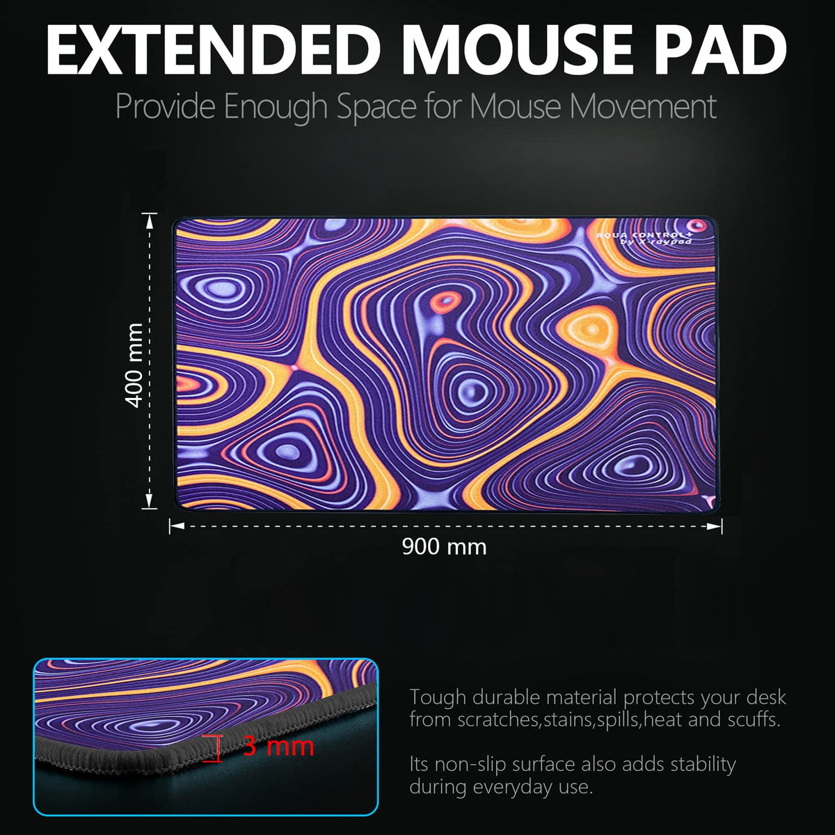 X-Raypad Aqua Control Plus ROB Gaming Mouse Pad, Ultra-High Precision Mouse Pad with Perfect Speed