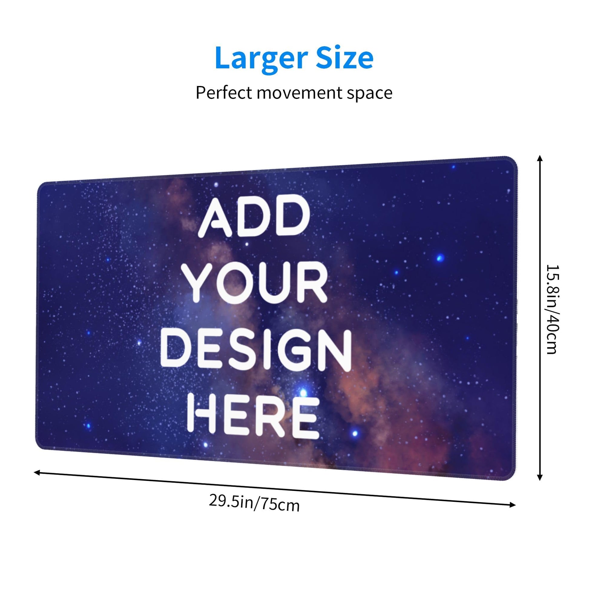 ANSTING Custom Large Desk Pad with Photo Text Personalized Picture Logo Non-Slip Game Computer