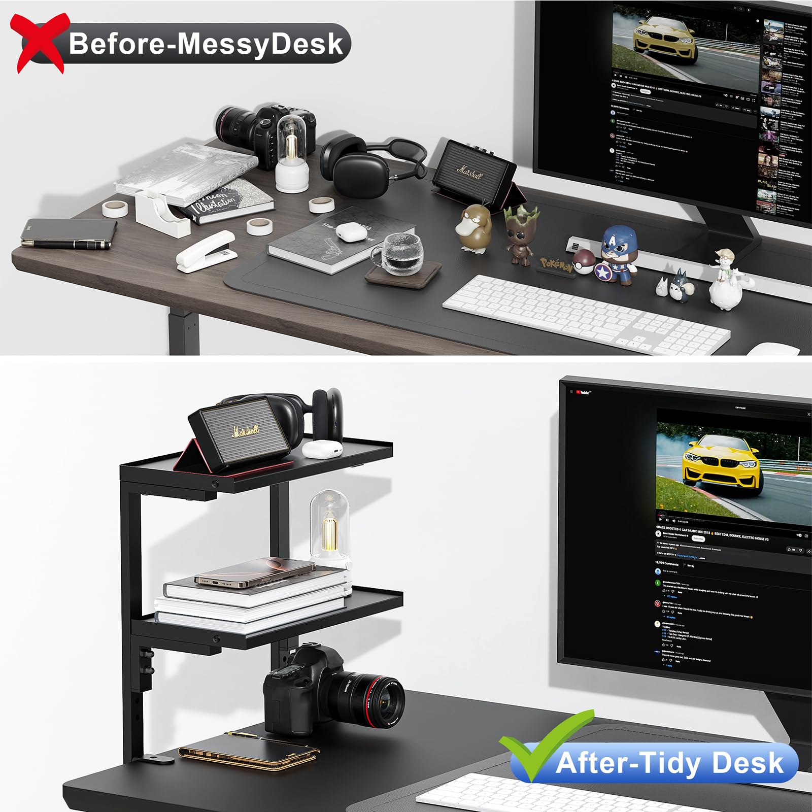 OUTIOE 2-Tier Desk Shelf