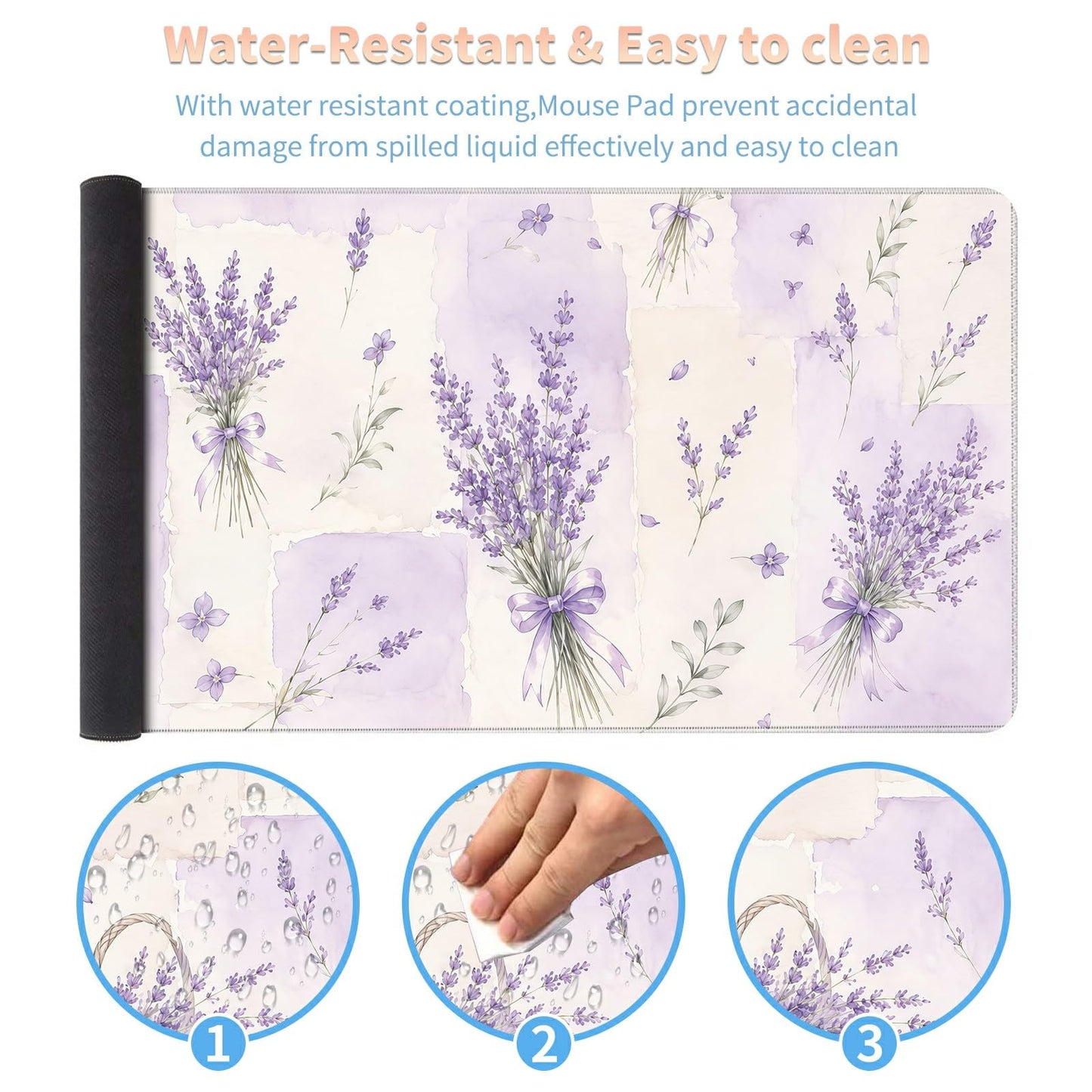 Desk Mat Large Gaming Mouse Pad + Coaster