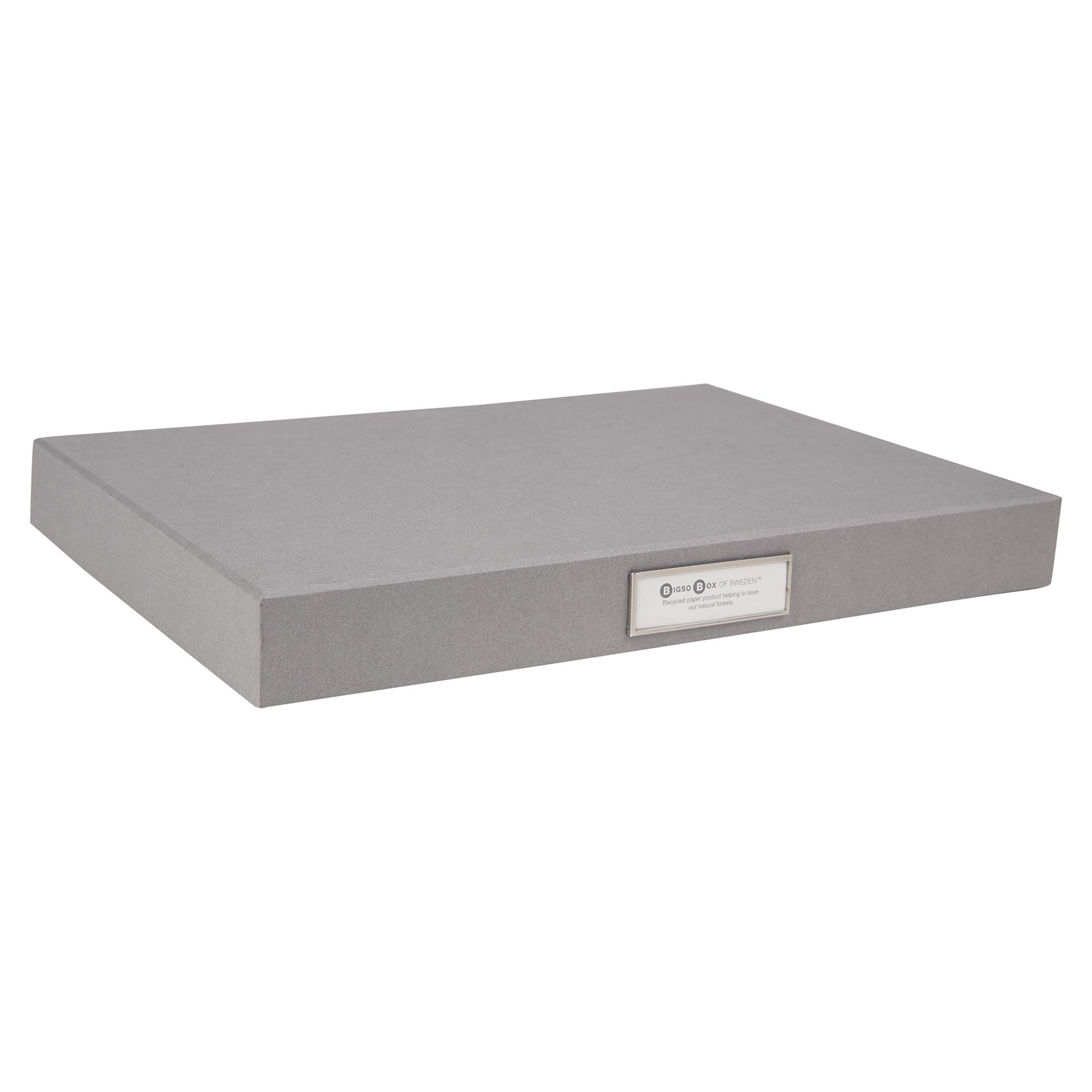 Bigso Sven Fiberboard Classic Hinged Document Box - File Organizer for Important Paperwork