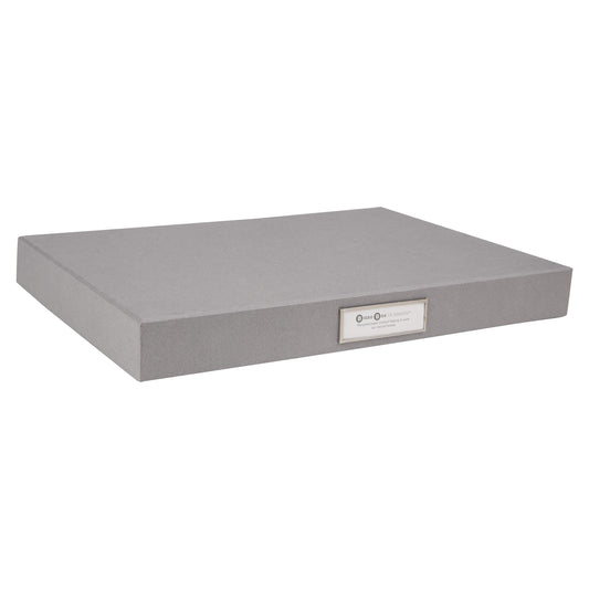 Bigso Sven Fiberboard Classic Hinged Document Box - File Organizer for Important Paperwork