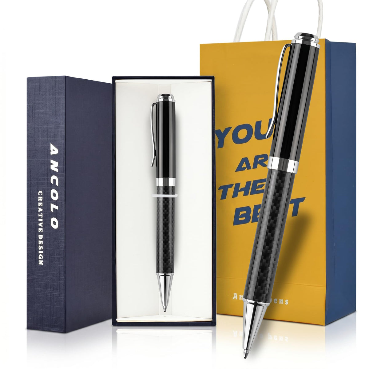 Ancolo Personalized Luxury Ballpoint Pen Business Gift set with Gift Box