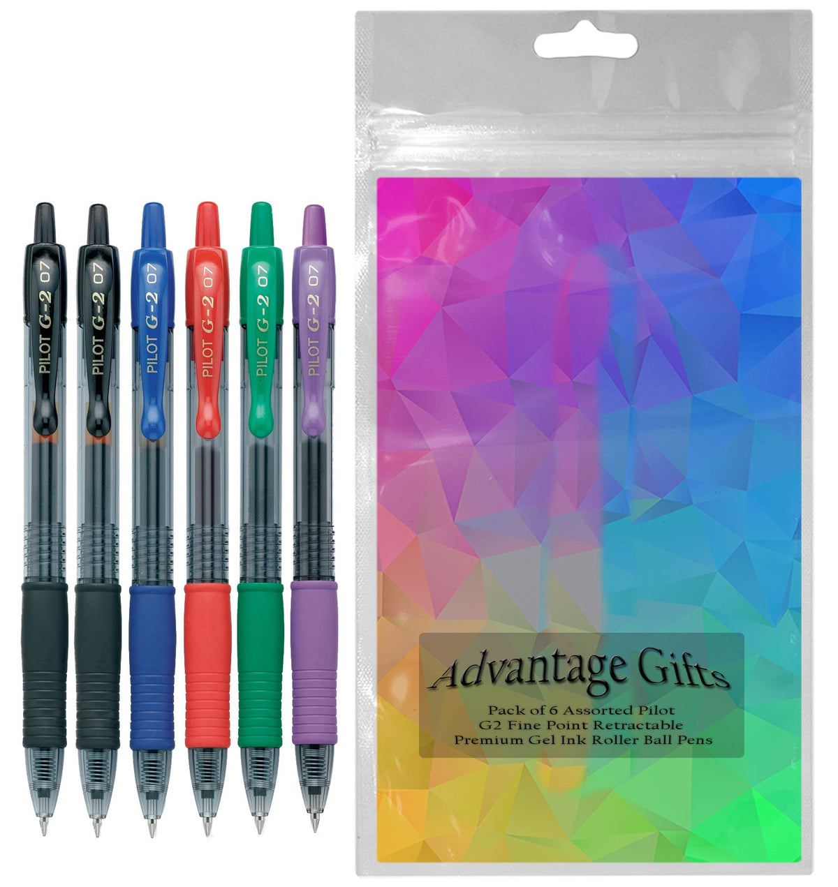 Advantage Gifts G2 Retractable Premium Gel Ink Roller Ball Pens Fine Point Fine Point (.7mm)