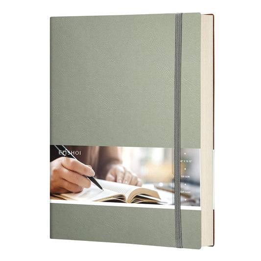 EMSHOI Lined Journal Notebook, 204 Numbered Pages, B5 Size (7.5'' x 10'')
