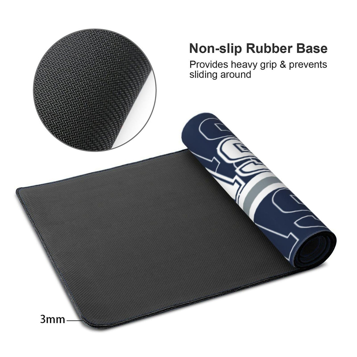 ANTKING Dallas Mouse Pad Custom Name and Number Desk Pad for Men Women Youth Gifts