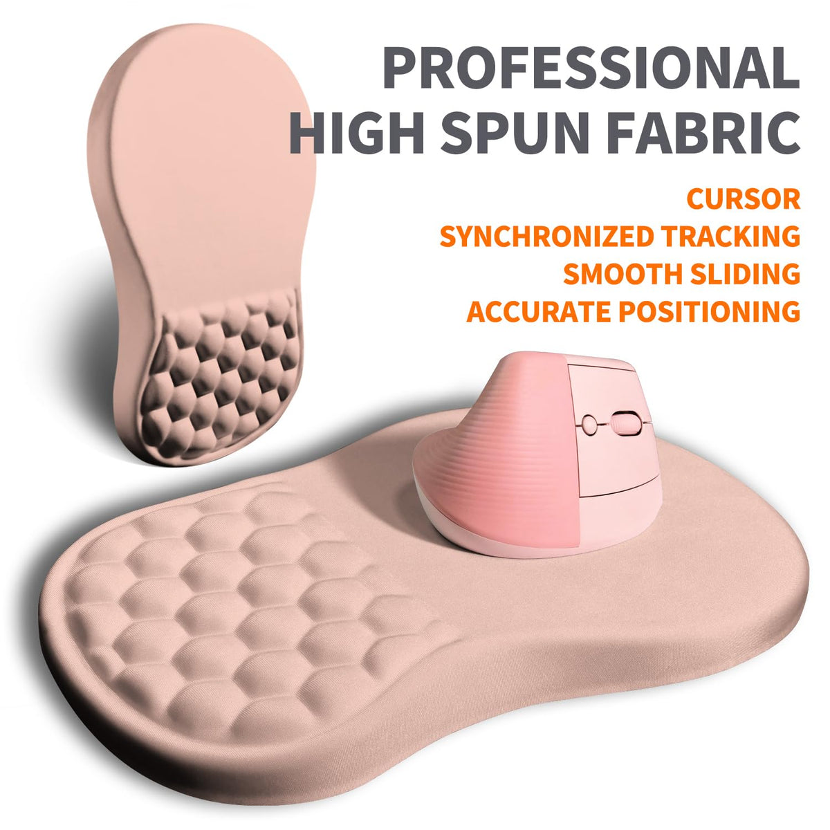 Armanza Ergonomic Joint Wrist Support Mouse Pad with Memory Foam Cushion Massage Bump, Carpal