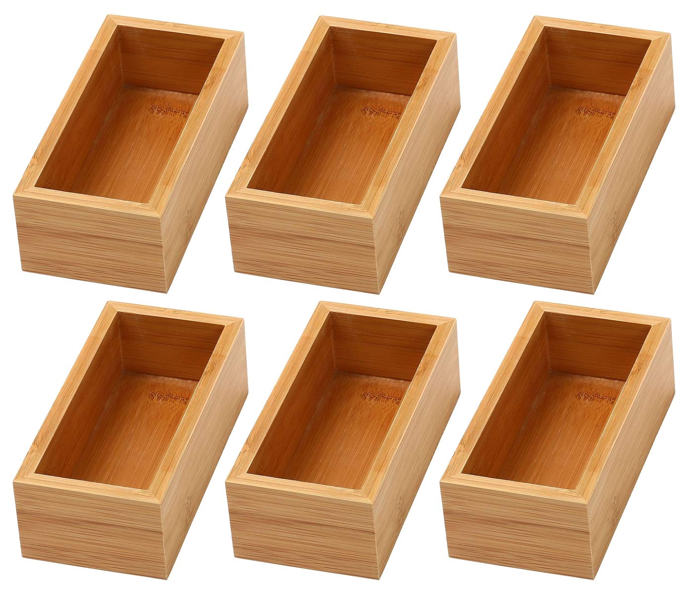 YBM HOME Bamboo Drawer Organizer Storage Box for Kitchen Drawer, Junk Drawer, Office, Bedroom