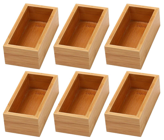 YBM HOME Bamboo Drawer Organizer Storage Box for Kitchen Drawer, Junk Drawer, Office, Bedroom