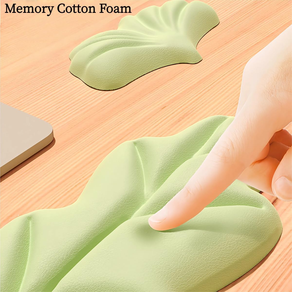 inbesk Angel Wing Wrist Rest Ergonomic Memory Foam Wrist Rest for Computer Keyboard Mouse Set, Cute