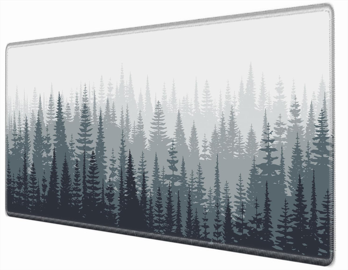 36x24 Mouse Pad Misty Forest Desk Mat Large Mousepad Gaming Giant Mouse Mat Huge Oversized Desk Pad