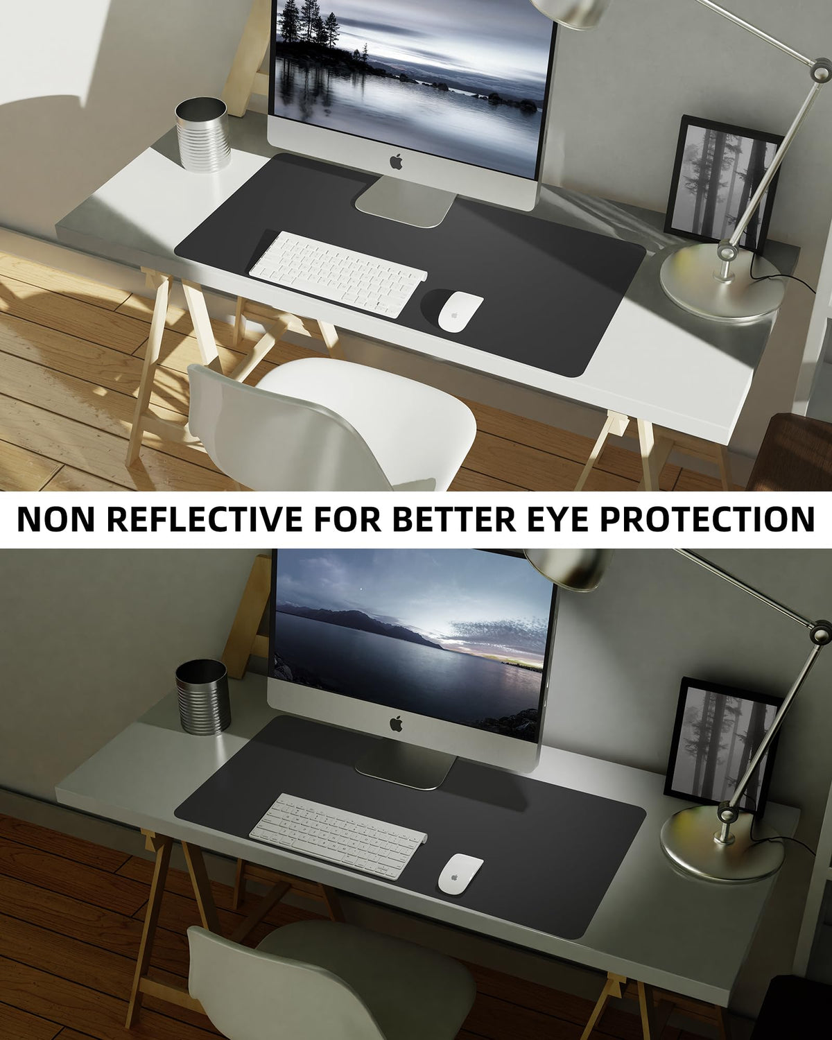 Leather Desk Pad Blotter,Mouse Pad,Office Desk Mat, Non-Slip PU Leather Desk mat,Large Desk